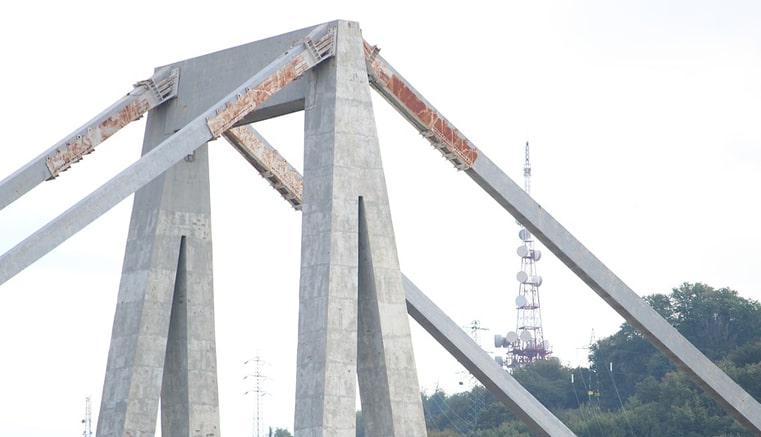 El puente Morandi 4 meses despues